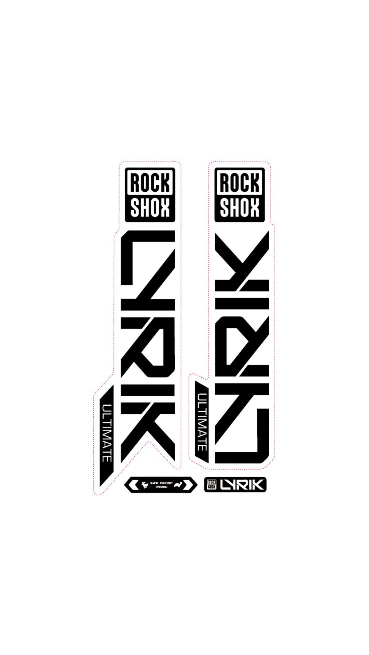 Sticker Rockshox Lyrik Ultimate